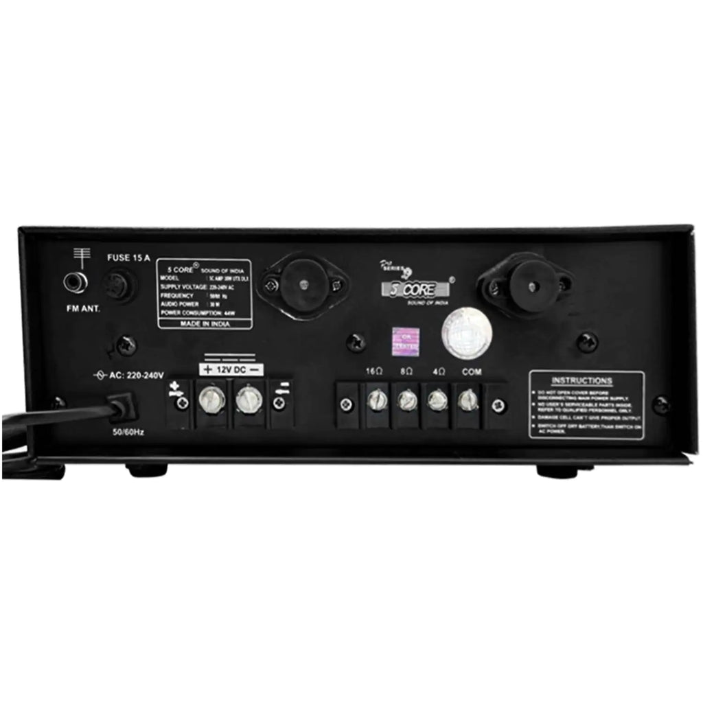 5Core Amplifier Home Audio Stereo Receiver PA Speaker Microphone Surround Sound Amp - P's One-Stop Shop 