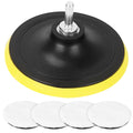 5Pcs 6" Buffing Polishing Pads Car Plush Buffing Waxing Wheels Mop Set with M14 Drill Screw for Car Polisher Drill Adapter - P's One-Stop Shop 