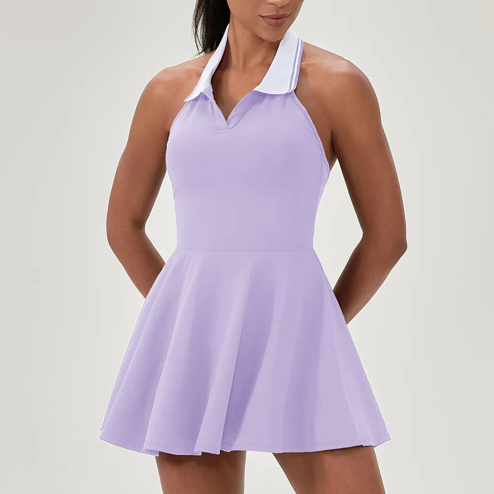 A-line Women's Tennis Golf Jumpsuit Dress - P's One-Stop Shop 