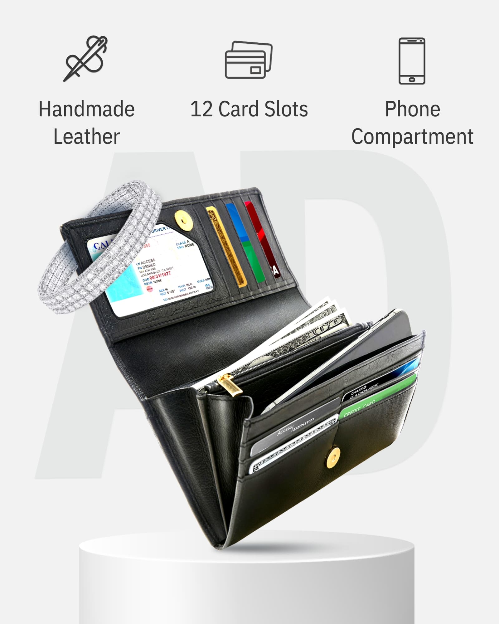 Accordion Clutch Wallet - P's One-Stop Shop 