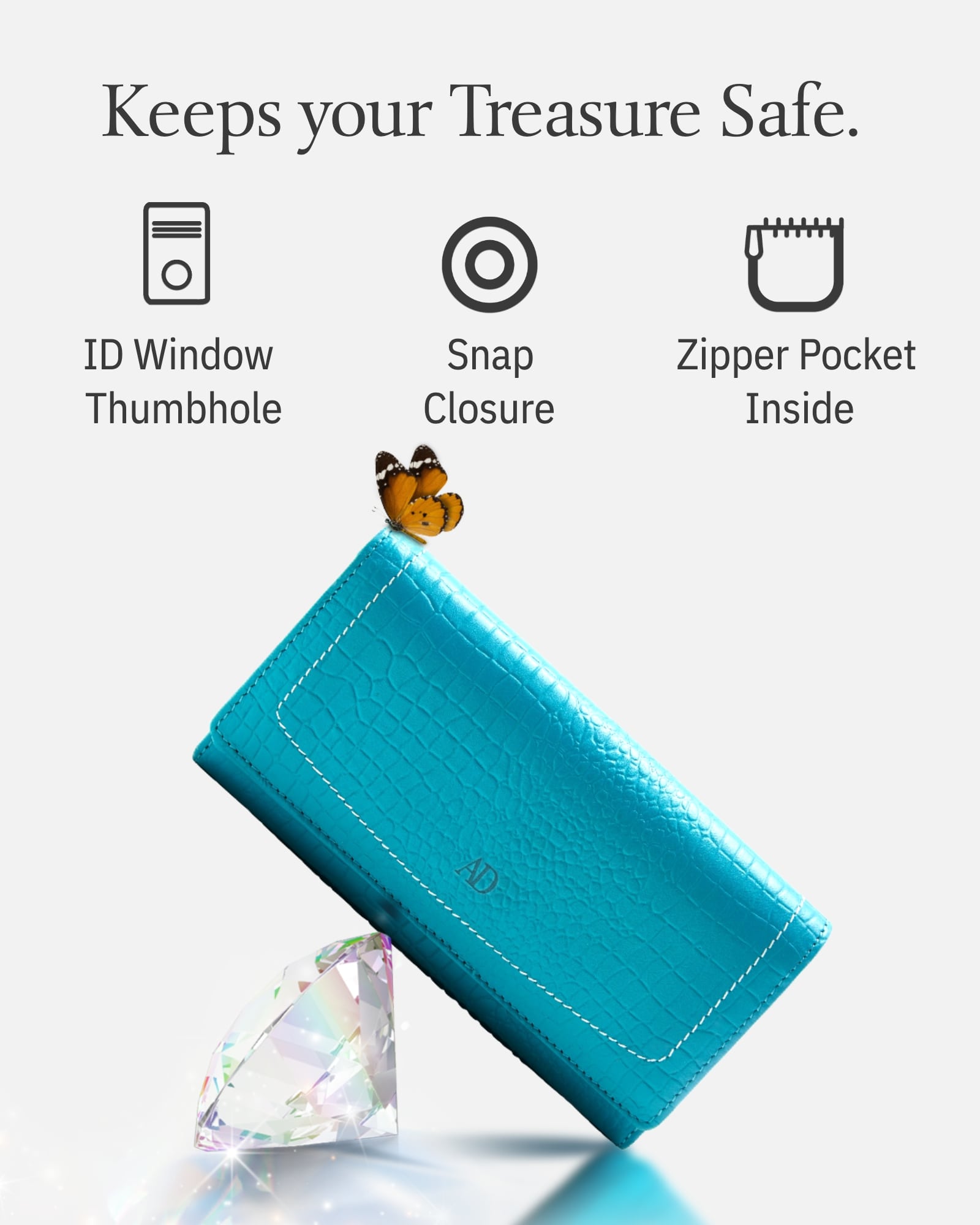 Accordion Clutch Wallet - P's One-Stop Shop 
