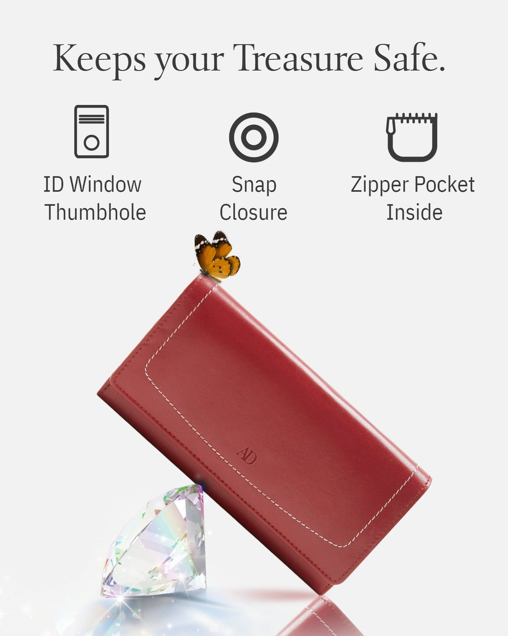 Accordion Clutch Wallet - P's One-Stop Shop 