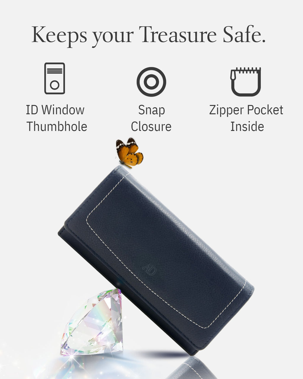 Accordion Clutch Wallet - P's One-Stop Shop 