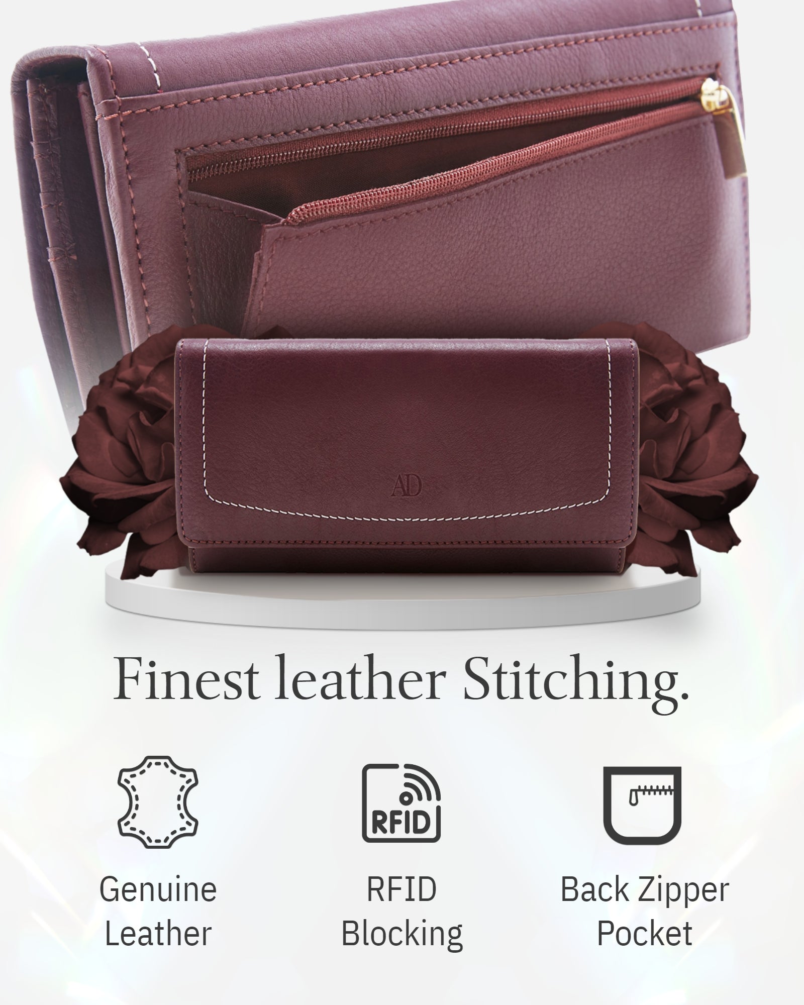 Accordion Clutch With Removable Checkbook Holder - P's One-Stop Shop 