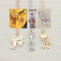 Actual Kids Drawing Necklace Art Gift Customized Personalized Necklace Children Artwork Necklace - P's One-Stop Shop 