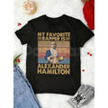 Alexander Hamilton Vintage T-Shirt – Korean Loose Fit Hamilton Fan Exclusive, Premium 100% Cotton Broadway Musical Star Tee, Soft Lived-In Heavyweight Women's Casual Top, Made in USA - P's One-Stop Shop 