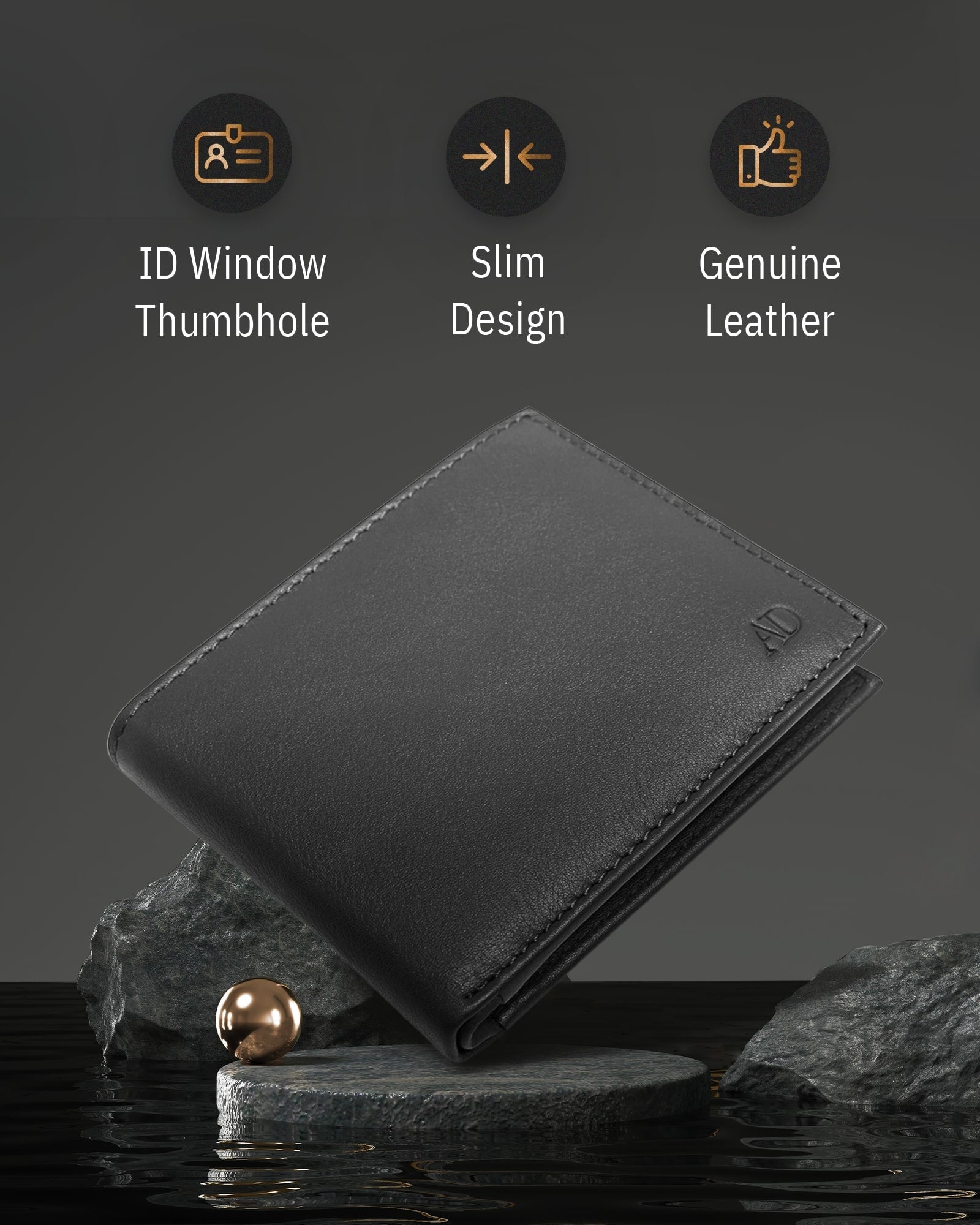 Bifold Wallet With Flip-Up ID Window - P's One-Stop Shop 