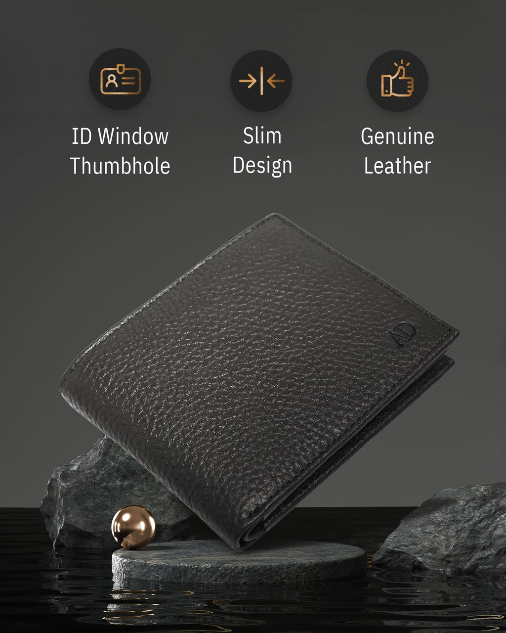 Bifold Wallet With Flip-Up ID Window - P's One-Stop Shop 