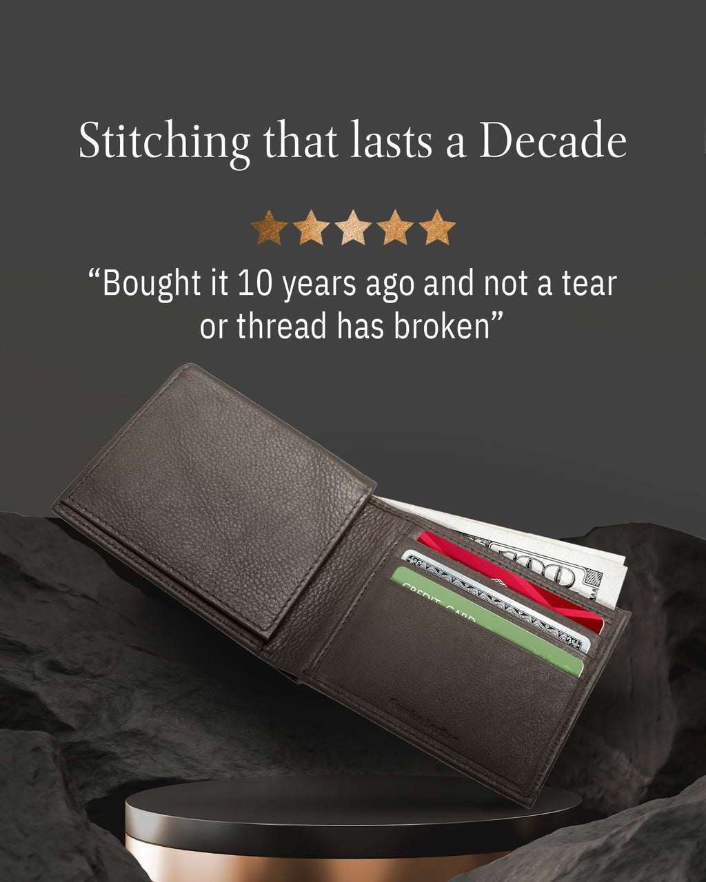 Bifold Wallet With Flip-Up ID Window - P's One-Stop Shop 