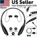 Bluetooth Neckband Wireless Headphones Mic Headset Stereo Earbuds Earphone - P's One-Stop Shop 