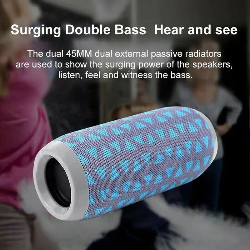 Bluetooth Speaker Wireless Waterproof Outdoor Stereo Bass USB/TF/FM Radio LOUD - P's One-Stop Shop 