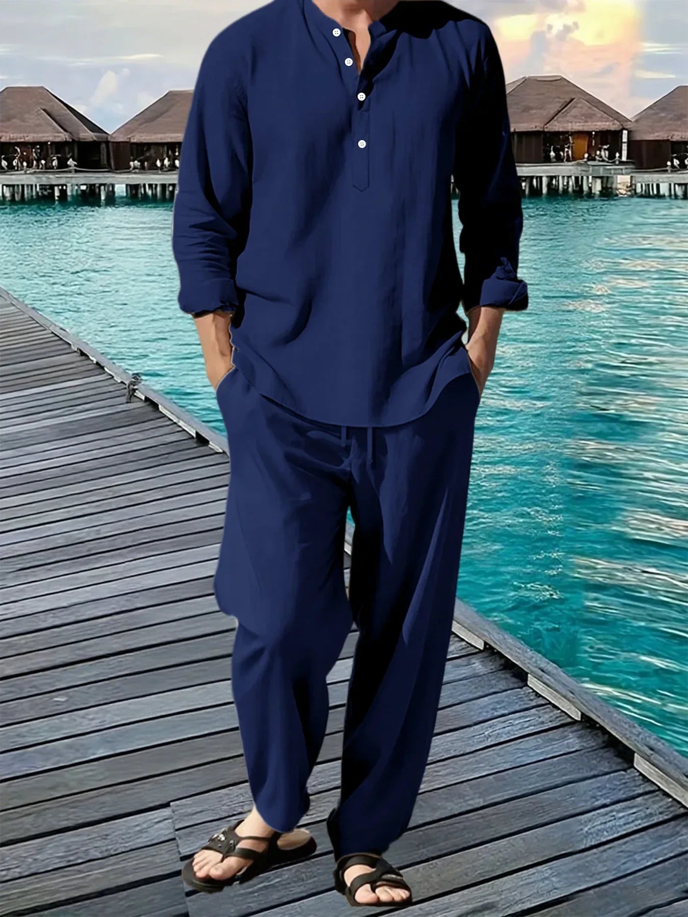 BreezeFit Men's Summer Suit: Vibrant, Durable, Fast Ship - P's One-Stop Shop 