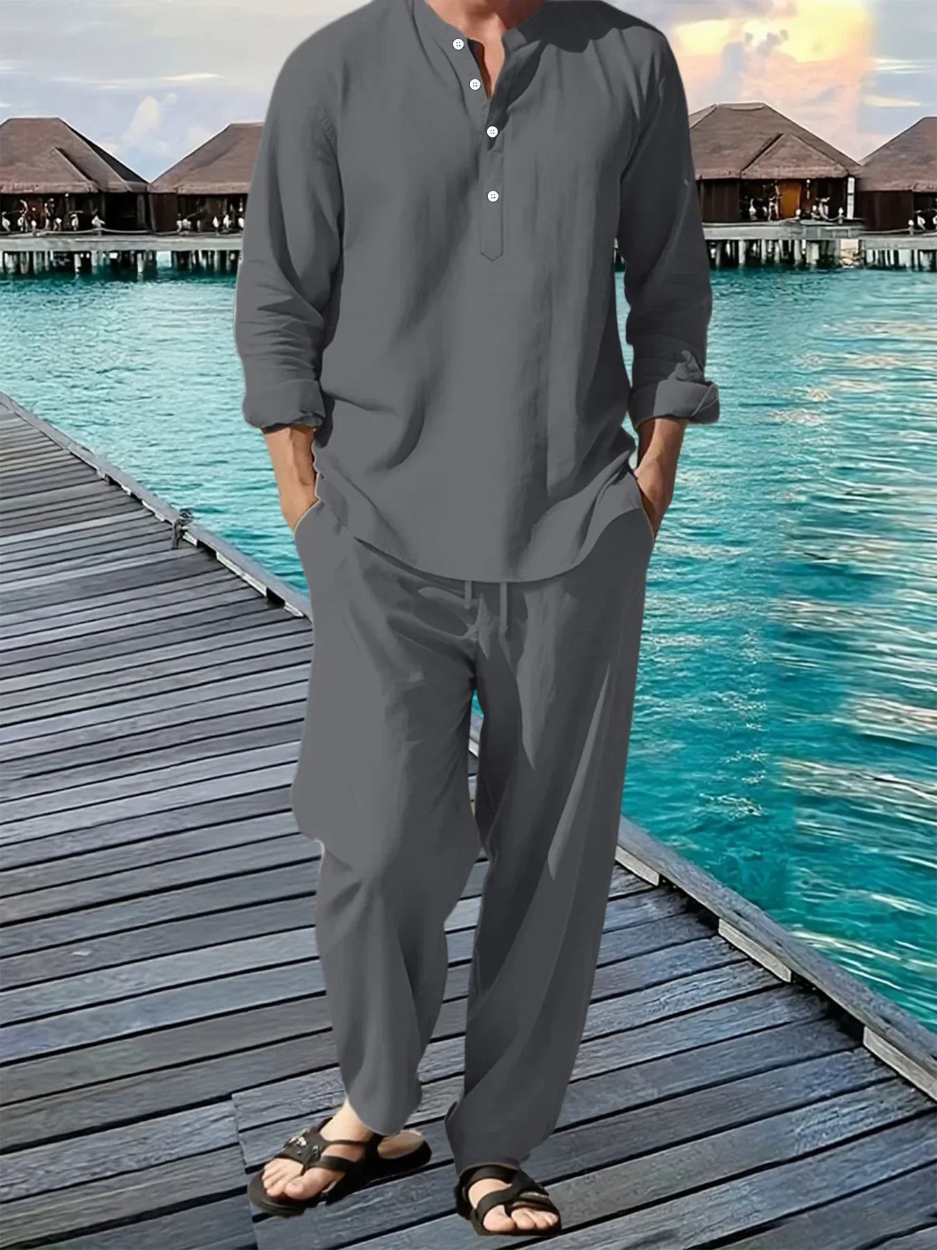 BreezeFit Men's Summer Suit: Vibrant, Durable, Fast Ship - P's One-Stop Shop 