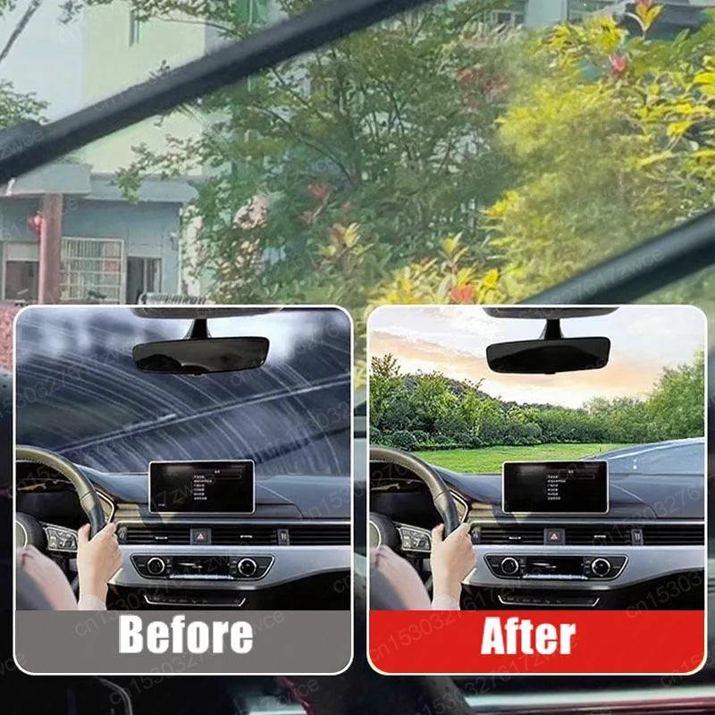 Car Glass Polish Coating Kit for Windshield Oil Film Removal Paste Car Glass Water Repellent Anti Rain Hydrophobic Cleaning Kits - P's One-Stop Shop 