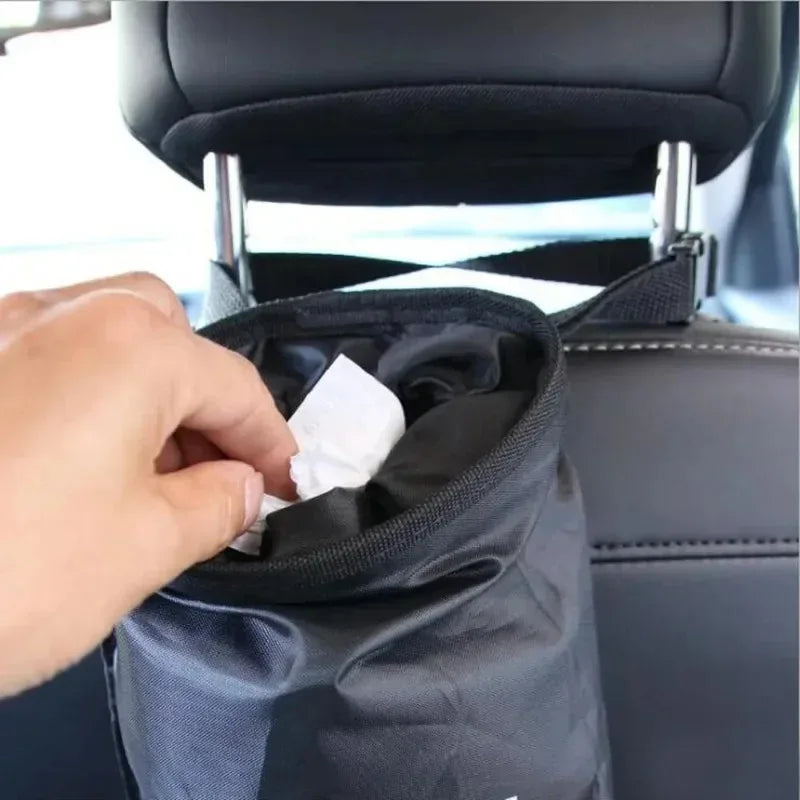 Car Seat Back Trash Holder Hang Litter Bag Garbage Storage Rubbish Container Oxford Cloth Car Waste Bins Cleaning Tools - P's One-Stop Shop 