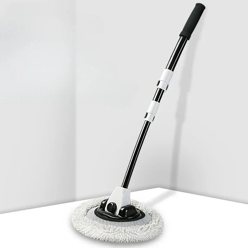Car Wash Brush Car Cleaning Brush Telescoping Long Handle Mop Soft Hair Chenille Broom Universal Window Wash Auto Accessories - P's One-Stop Shop 