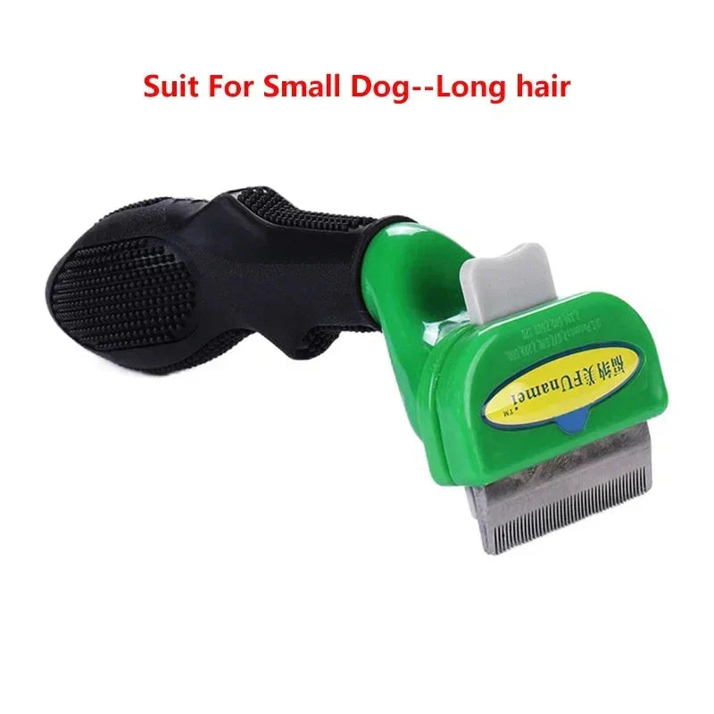 Cat & Dog Hair Removal Comb – Professional Grooming Brush for Shedding Control, Massage & Cleaning | Stainless Steel Deshedding Tool - P's One-Stop Shop 
