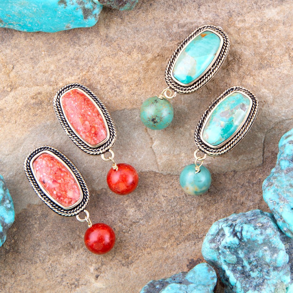 Catalina Orange Sponge Coral Golden Clip-On Earrings - P's One-Stop Shop 