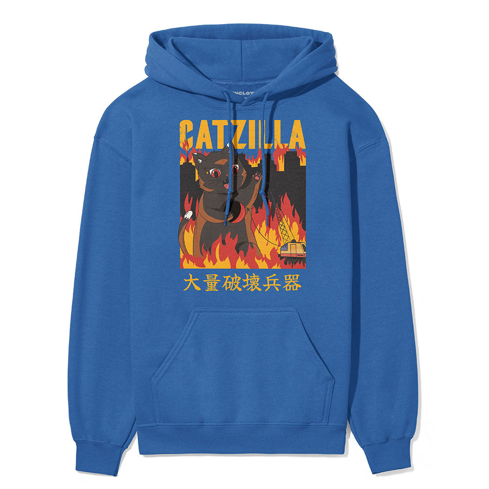 Catzilla City Cat Hoodie - P's One-Stop Shop 
