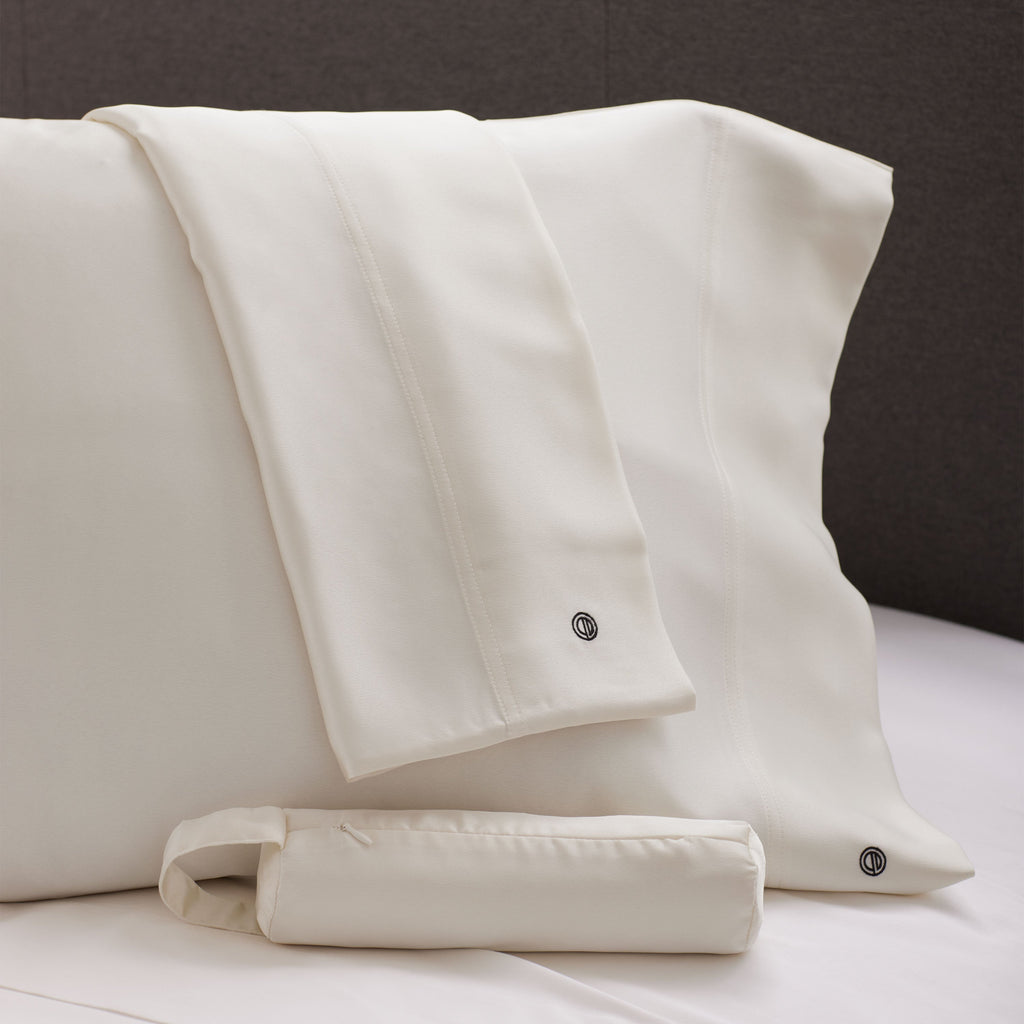Clean Design Home® Satin Pillowcase, set of 2 + Matching Travel Bag - P's One-Stop Shop 