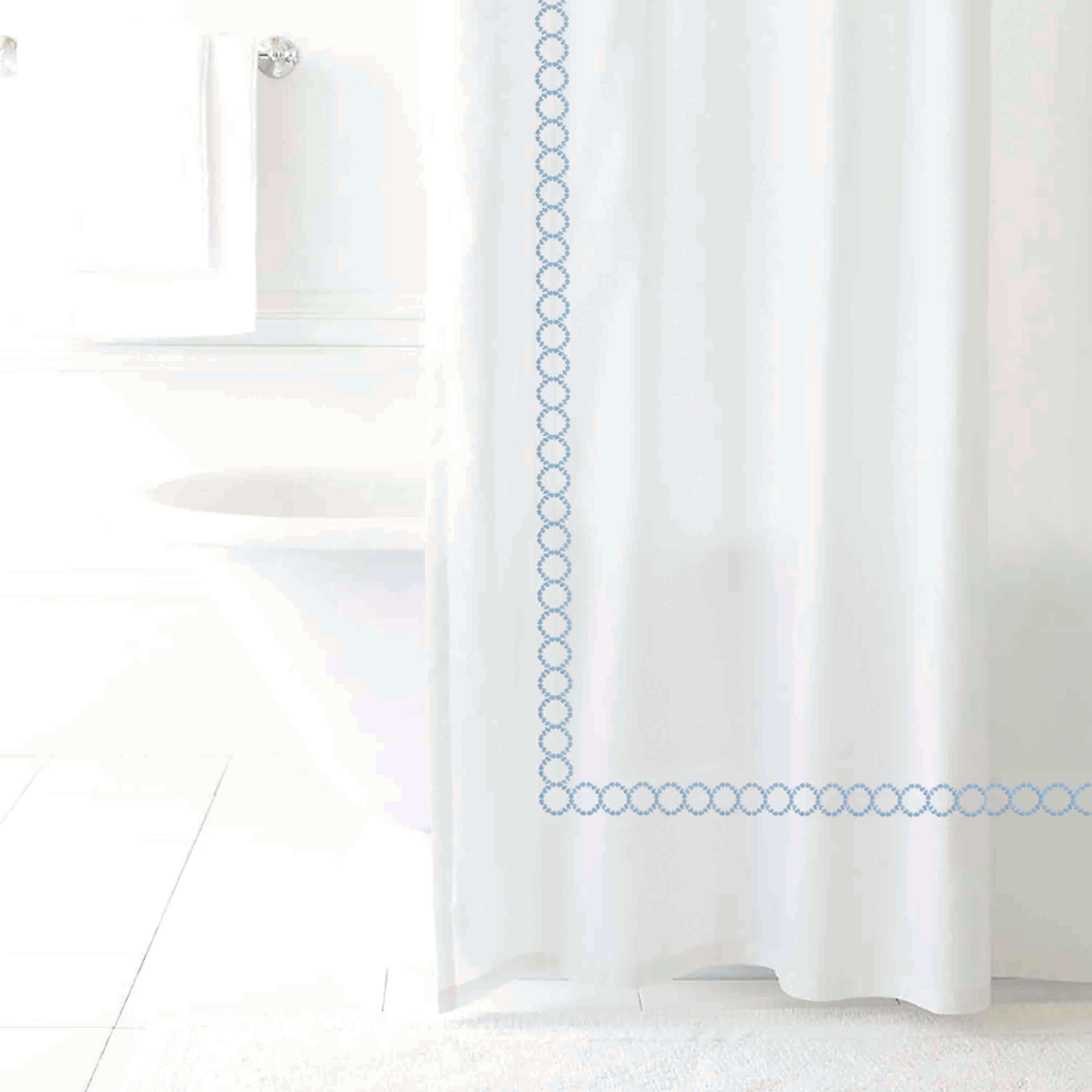 Clean Design Home® Savoy  Cotton Shower Curtain - P's One-Stop Shop 