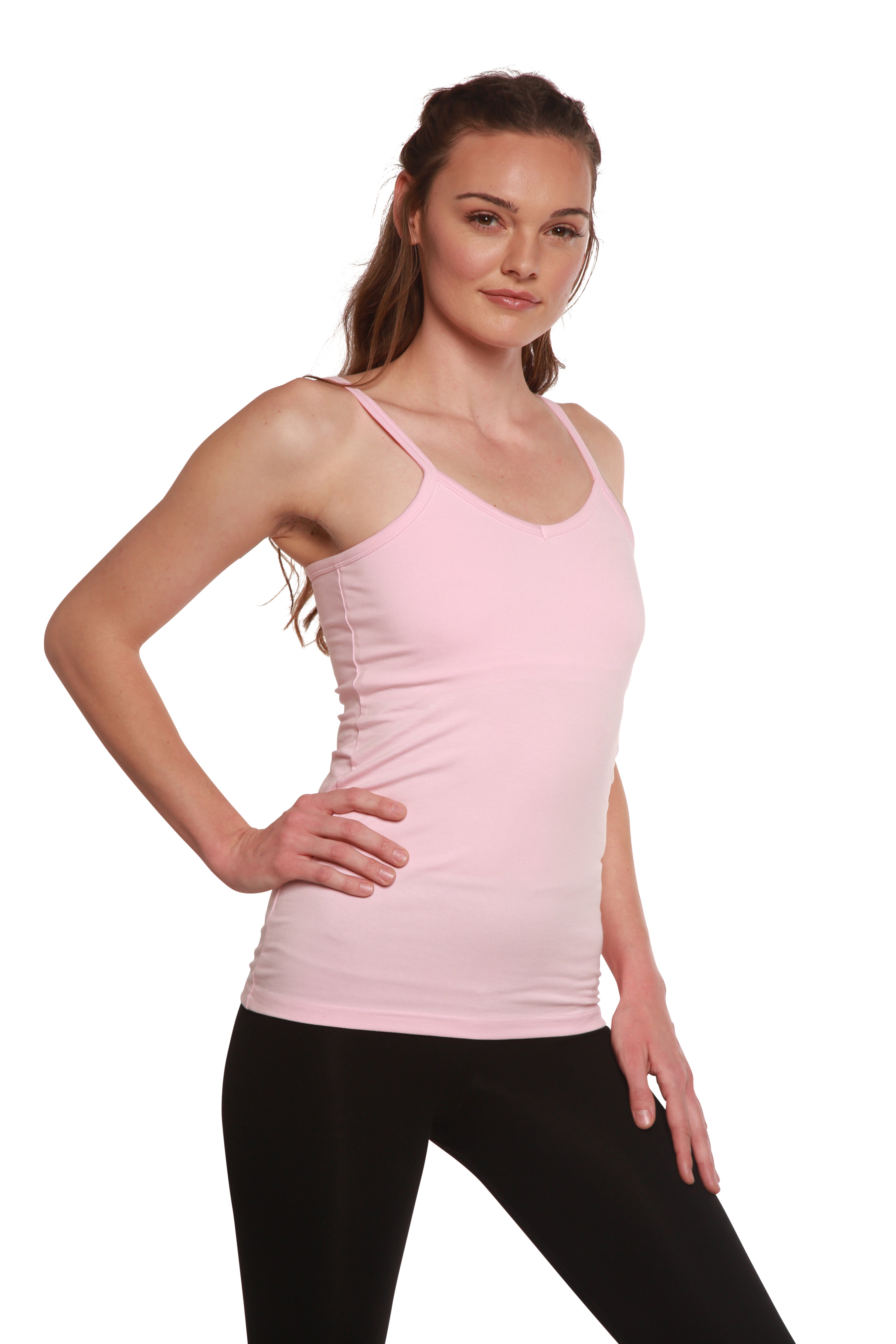 Clearance Women's Bamboo/Cotton Camisole with Shelf Bra - P's One-Stop Shop 