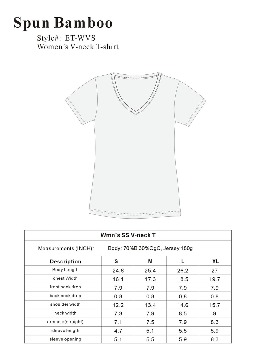 Clearance Women's Bamboo V-Neck Cap Sleeve T-Shirt - P's One-Stop Shop 
