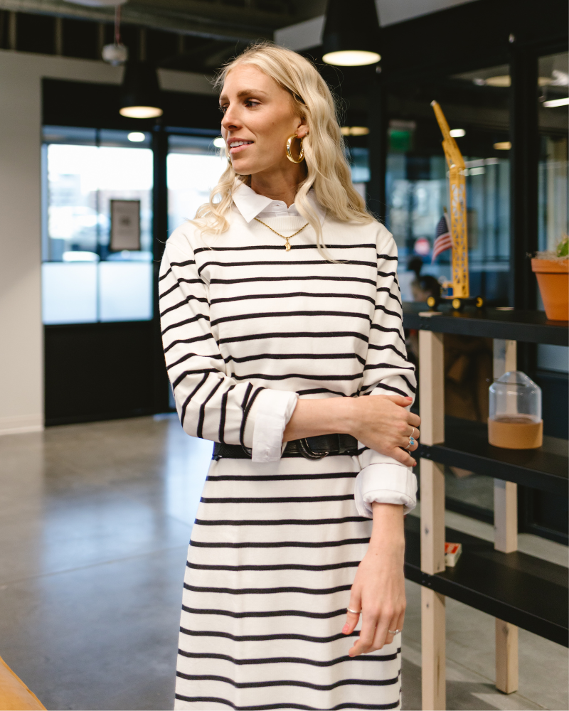 Collared Button Down Halftee - P's One-Stop Shop 