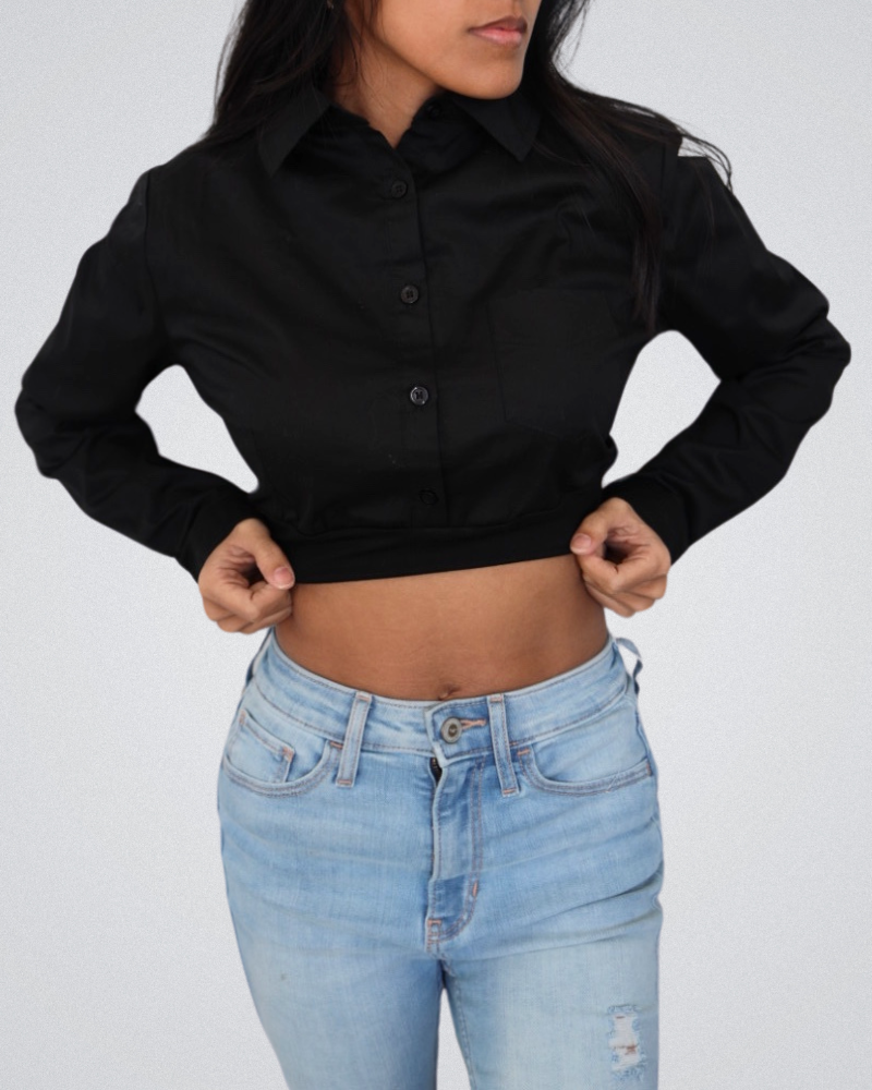 Collared Button Down Halftee - P's One-Stop Shop 