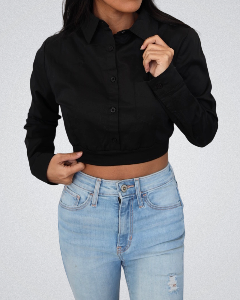Collared Button Down Halftee - P's One-Stop Shop 