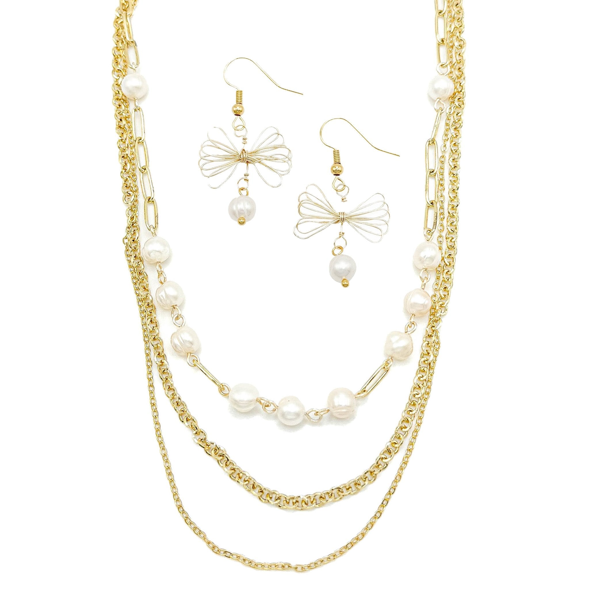 Coquette gold necklace - P's One-Stop Shop 