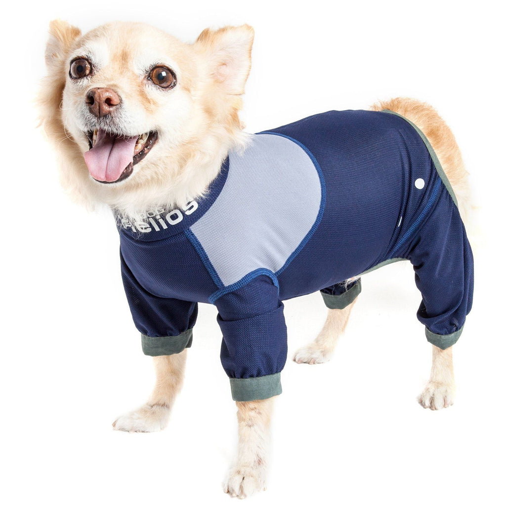 Dog Helios ® 'Tail Runner' Lightweight 4-Way-Stretch Breathable Yoga Dog Tracksuit - P's One-Stop Shop 