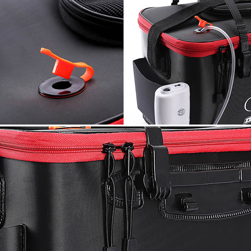 EVA Portable Fishing Bag Folding Thicken Live Fishing Box Tank Bucket Camping Fishing Tackle Fishbox Storage Bag - P's One-Stop Shop 