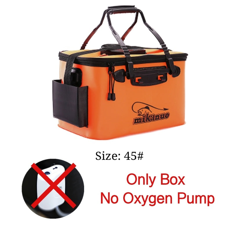 EVA Portable Fishing Bag Folding Thicken Live Fishing Box Tank Bucket Camping Fishing Tackle Fishbox Storage Bag - P's One-Stop Shop 