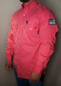FR Pearl Snap Work shirt - Alpha Red - P's One-Stop Shop 