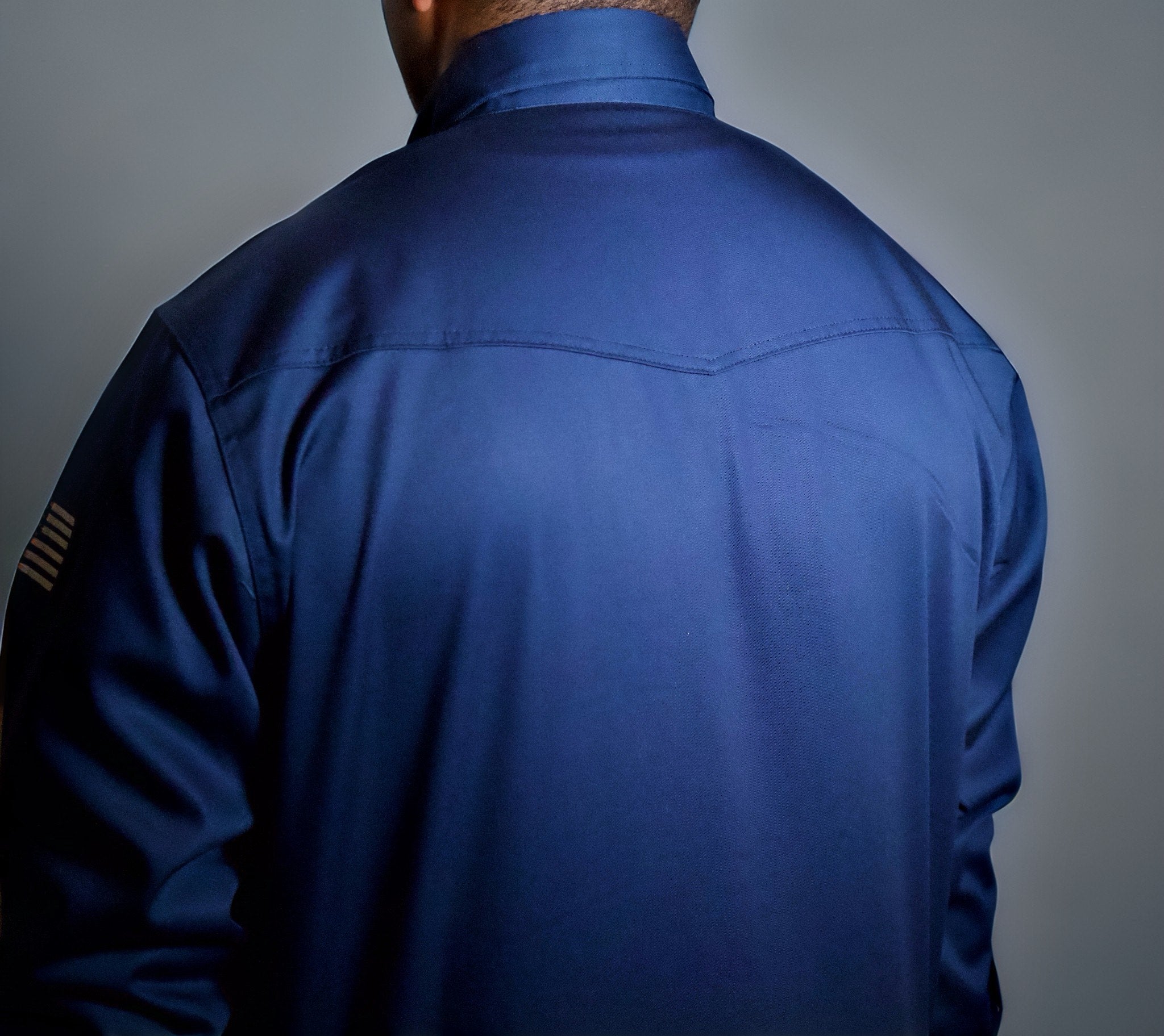 FR Western Style Pearl snap - Navy - P's One-Stop Shop 