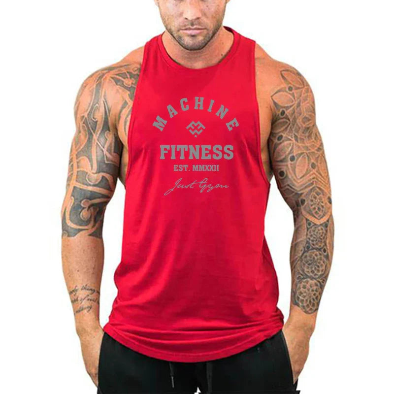 FlexFit Muscle Tank: Men's Cotton Workout Vest - P's One-Stop Shop 