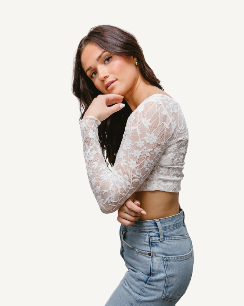Full Lace Long-Sleeved Halftee - P's One-Stop Shop 