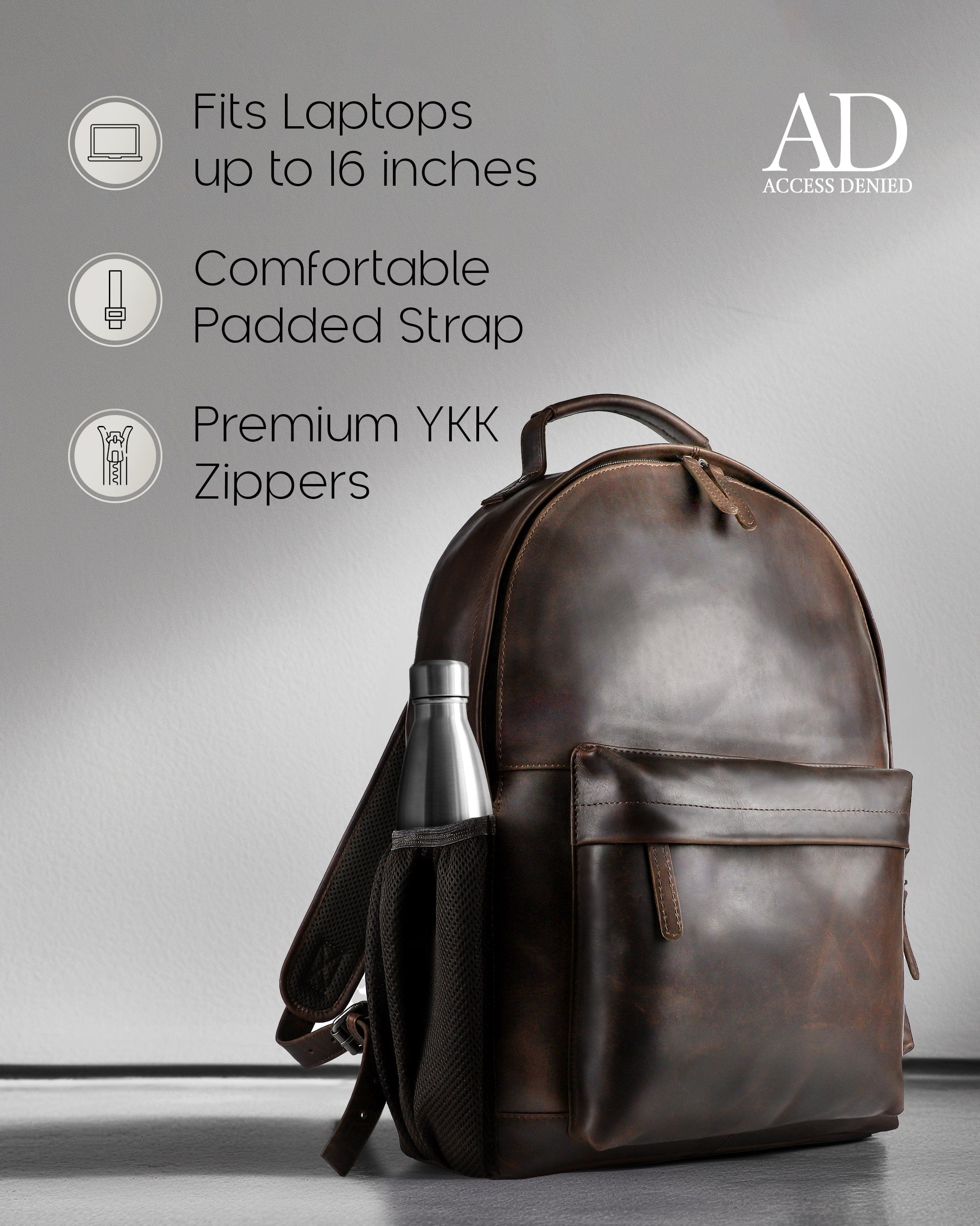 Genuine Leather Backpack - P's One-Stop Shop 