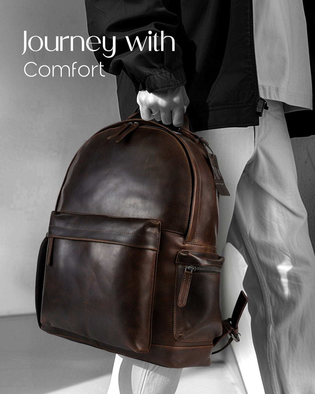 Genuine Leather Backpack - P's One-Stop Shop 