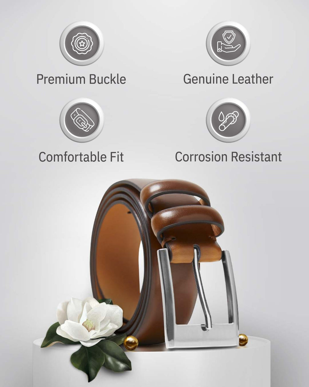 Genuine Leather Belt - P's One-Stop Shop 