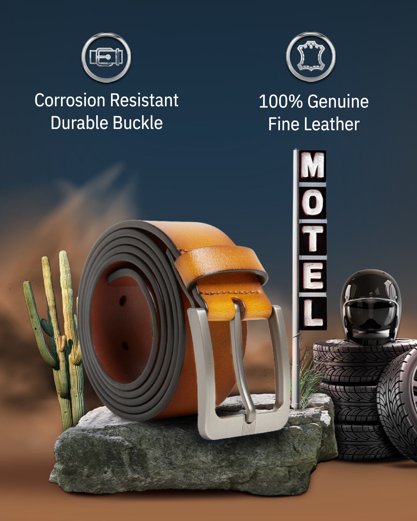 Genuine Leather Belt - P's One-Stop Shop 