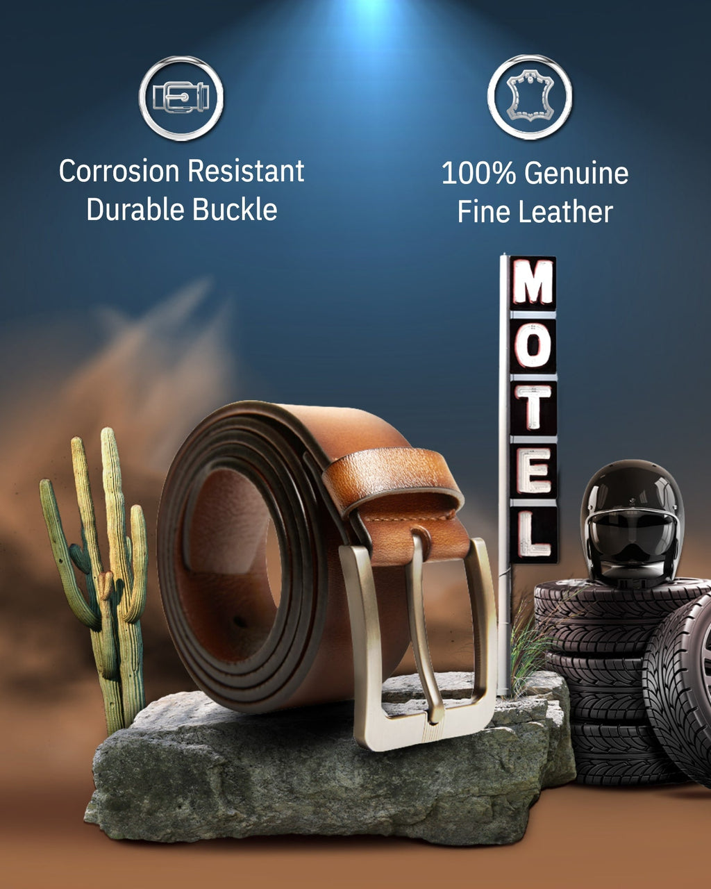 Genuine Leather Belt - P's One-Stop Shop 