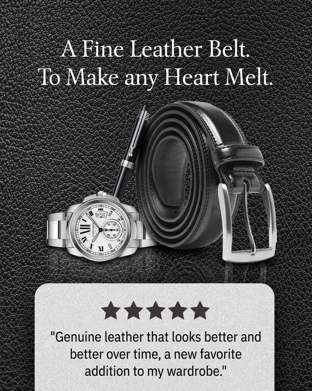 Genuine Leather Belt - P's One-Stop Shop 