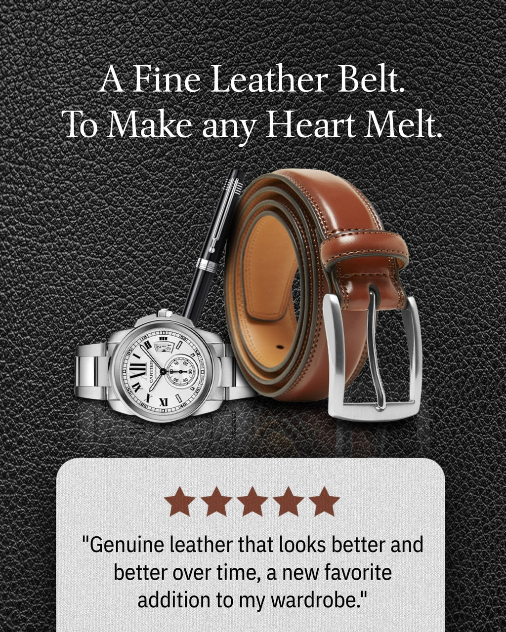 Genuine Leather Belt - P's One-Stop Shop 