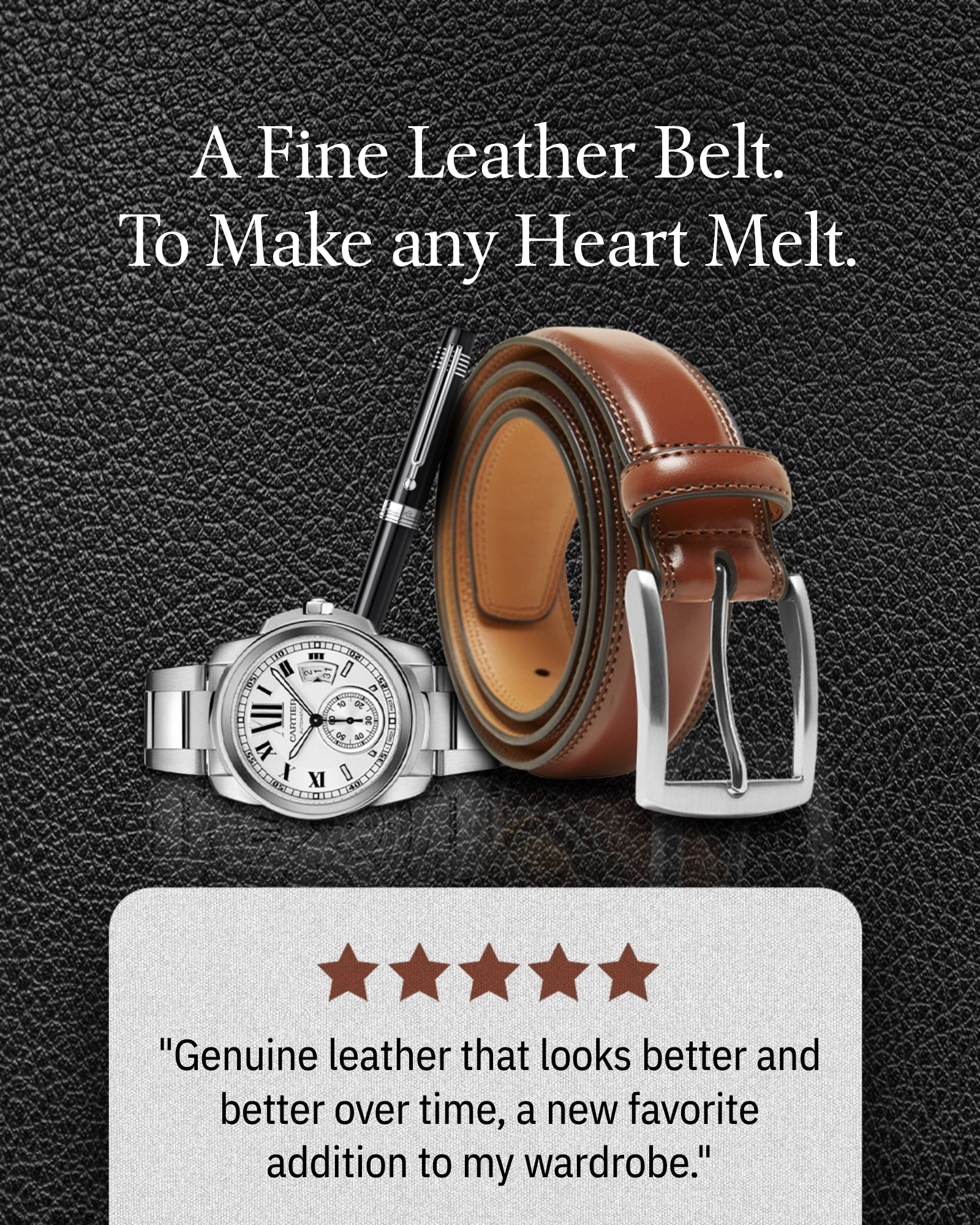 Genuine Leather Belt - P's One-Stop Shop 