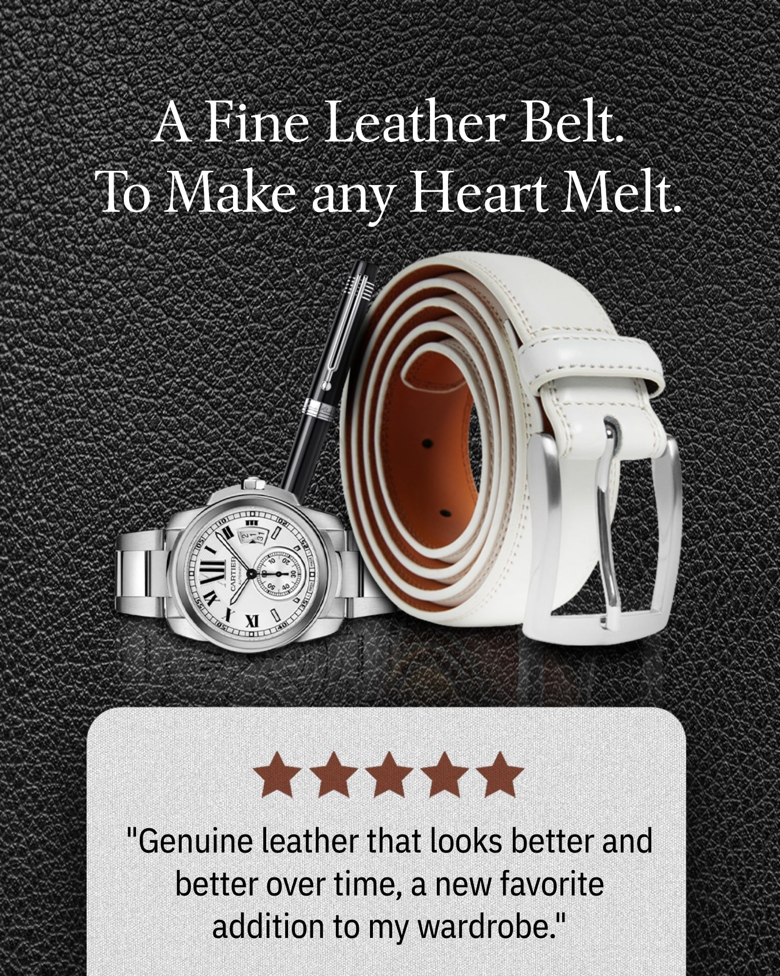 Genuine Leather Belt - P's One-Stop Shop 