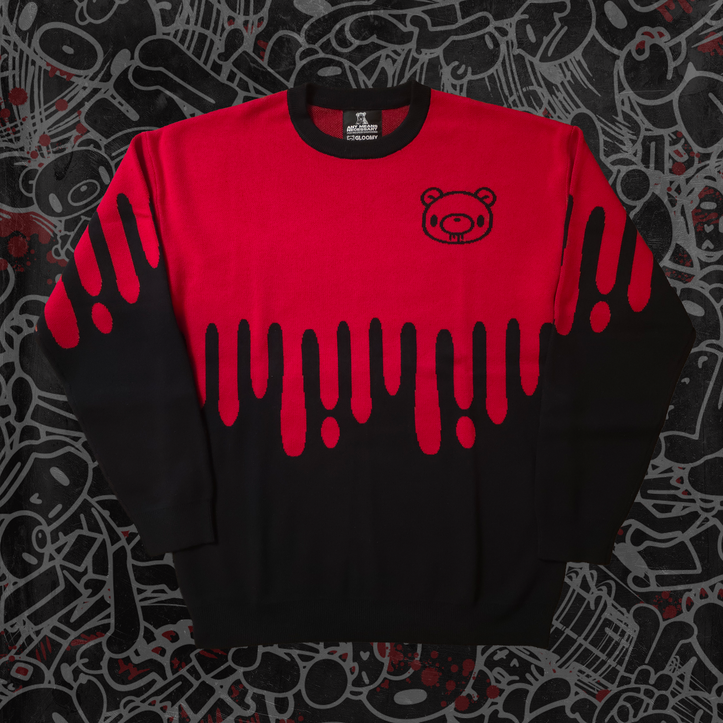 Gloomy Drip Knit Sweater - P's One-Stop Shop 