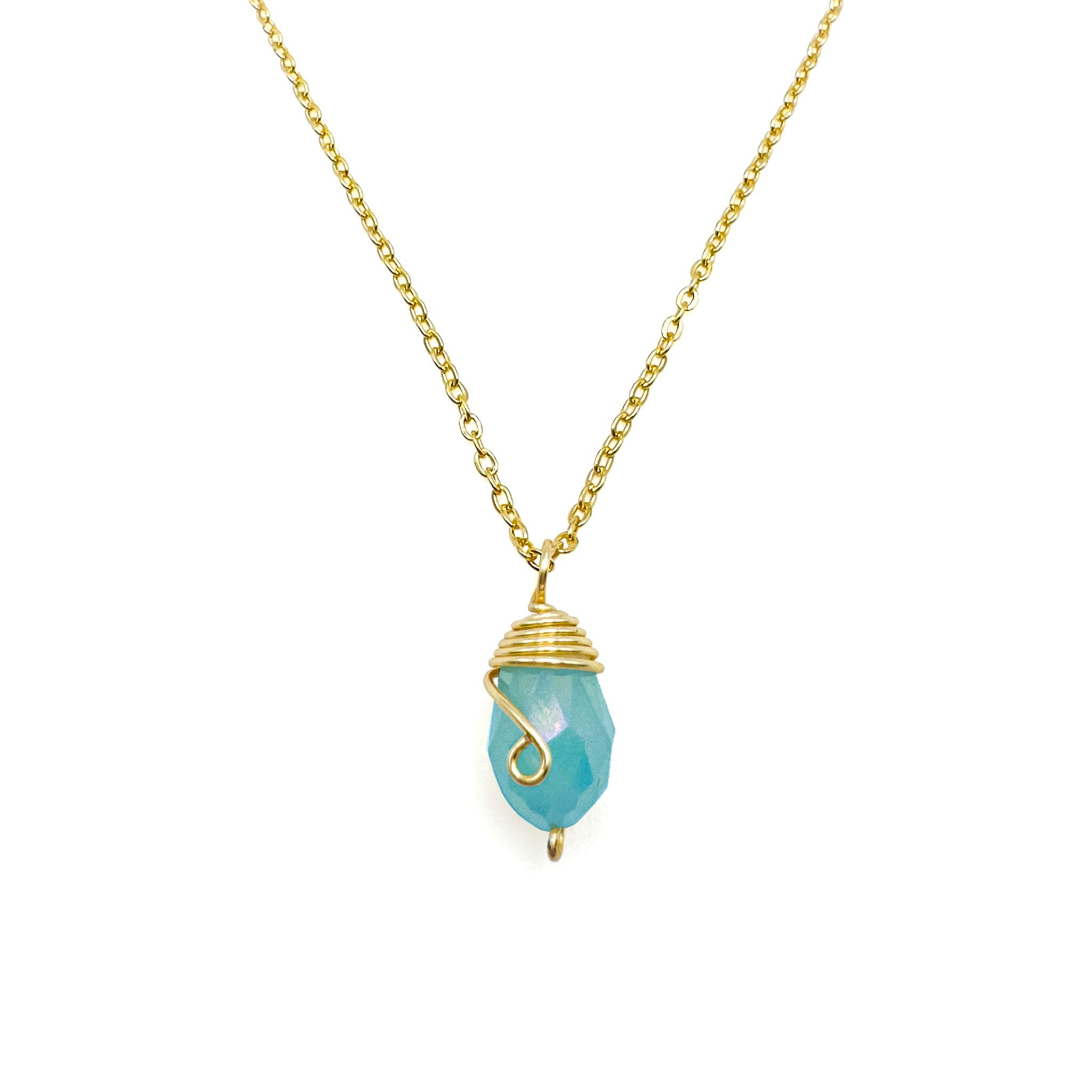 Gold Birthstone necklace - P's One-Stop Shop 