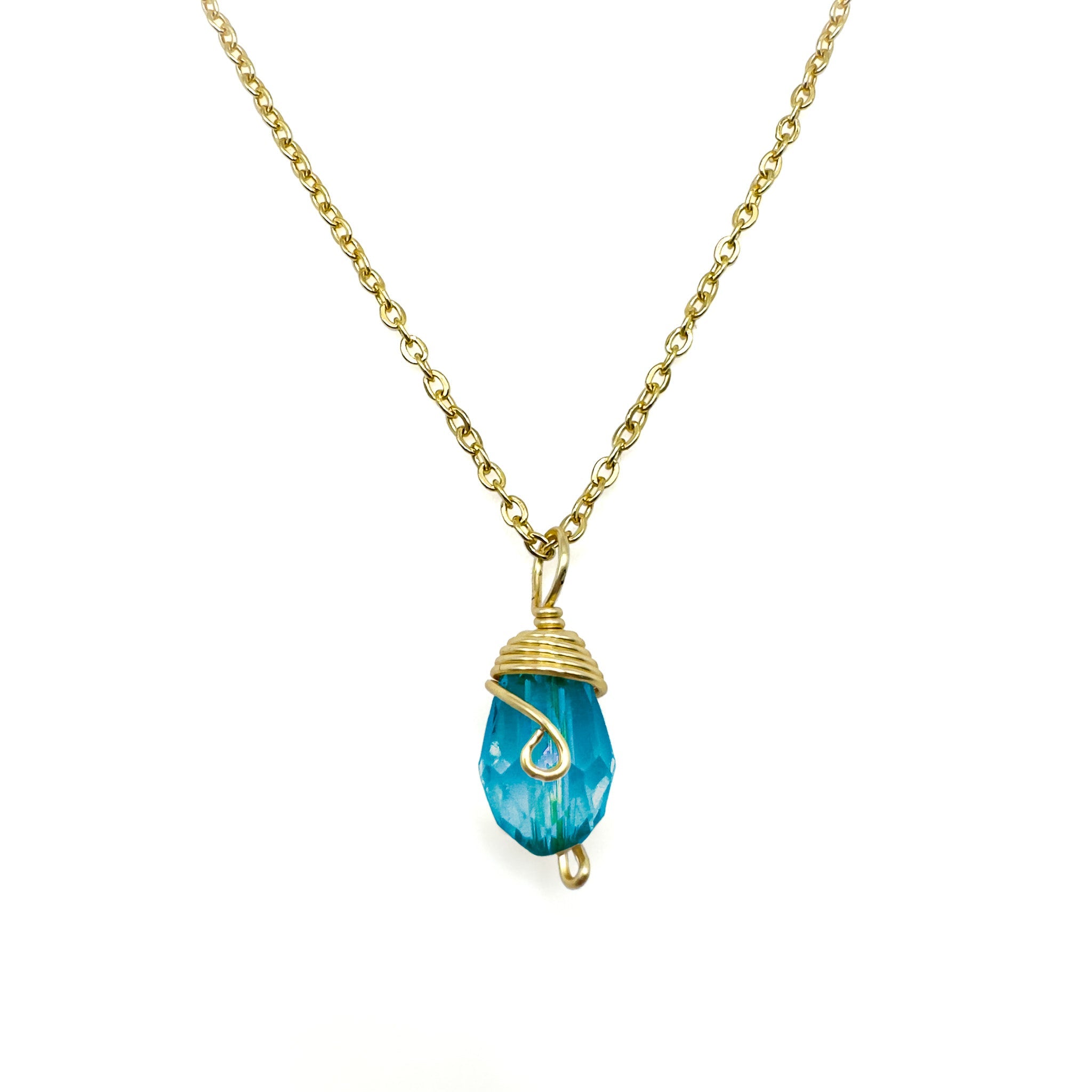 Gold Birthstone necklace - P's One-Stop Shop 